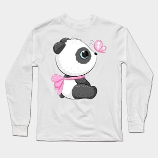 Girl Panda Long Sleeve T-Shirt